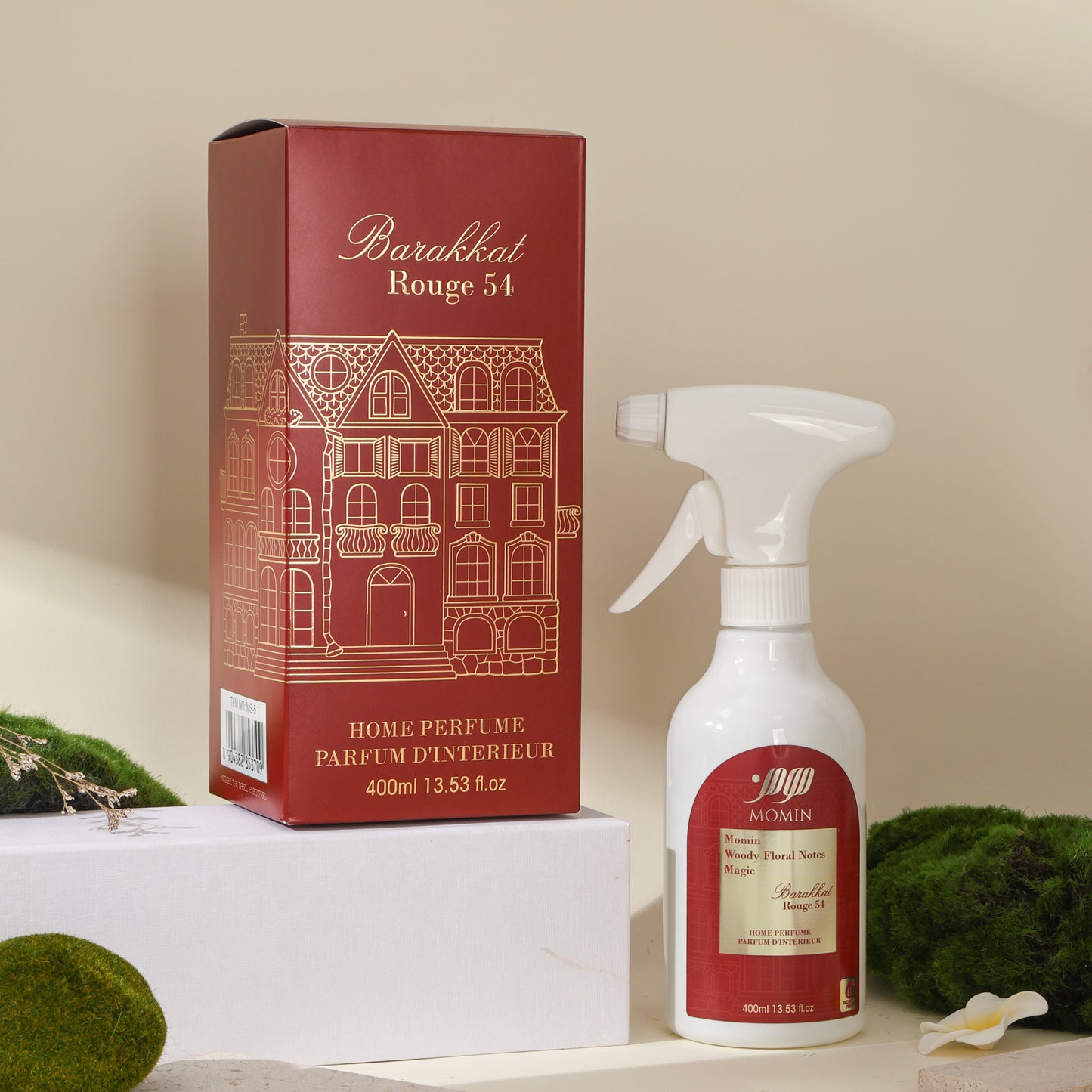 Momin Woody Floral Air Freshener Spray 400ml 13.53oz