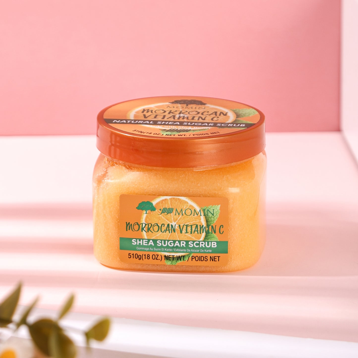 Momin Moroccan Vitamin C Shea Sugar Scrub 510g Skin