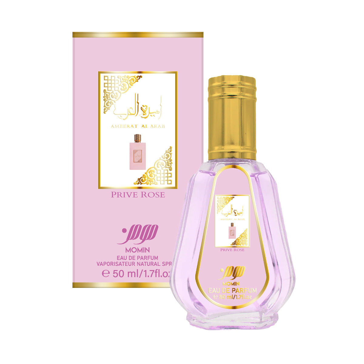Momin Prive Rose Eau De Parfum 50ml Floral Luxury Scent