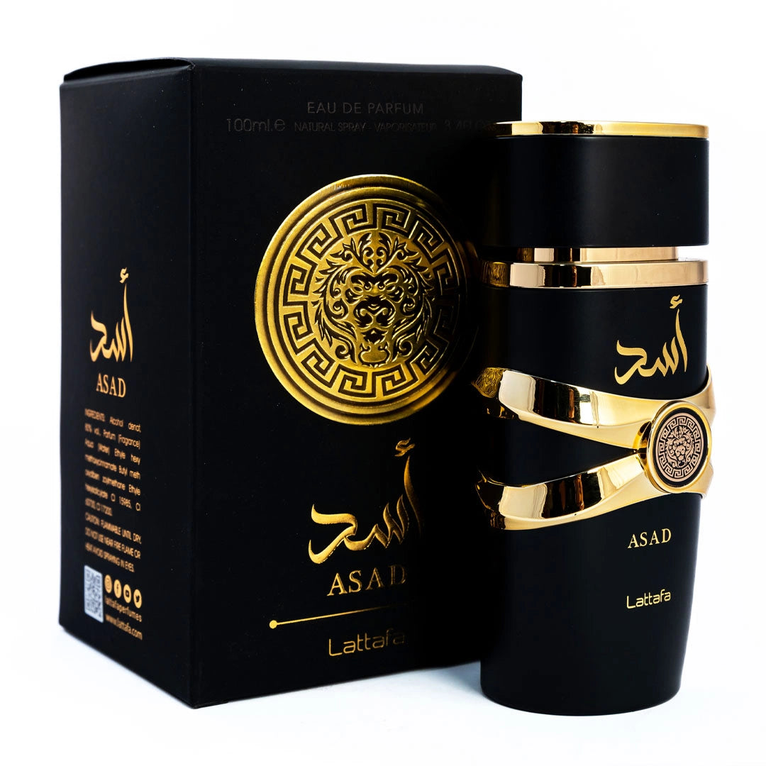 Lattafa Asad Perfume - Long-Lasting Oud & Musk Fragrance 100ml